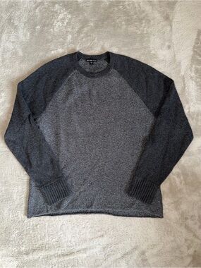James Perse Men’s Cashmere Wool Sweater In Charcoal Gray Size 1 (S)  $395 Retail